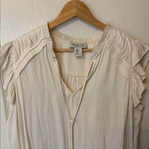 Rachel Zoe Ivory Ruffle Top